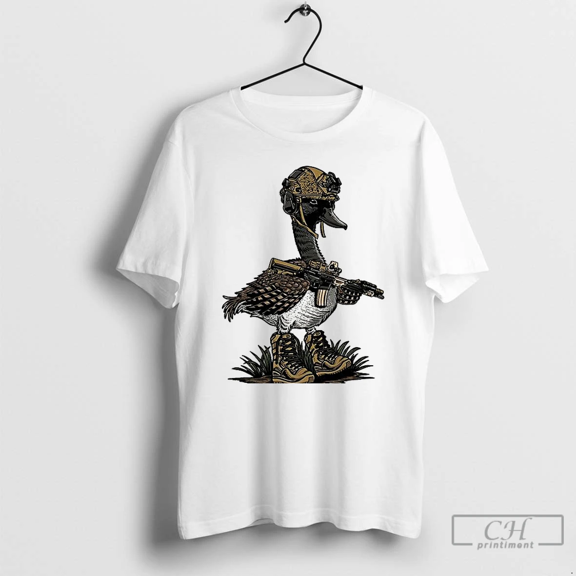 Premium Silly Goose With Gun T Shirts