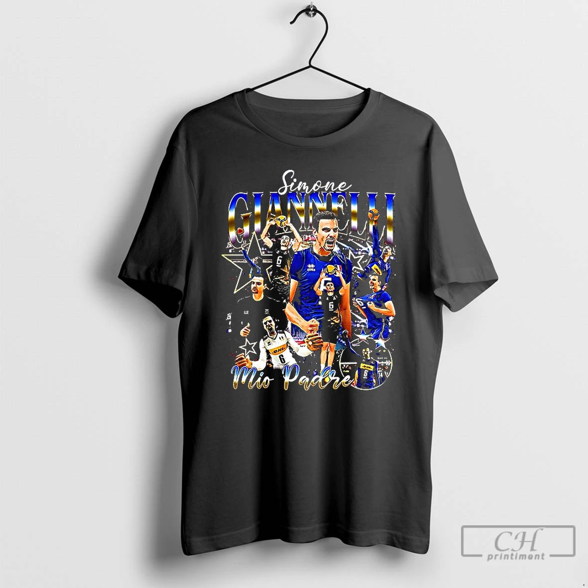 Premium Simone Giannelli Mio Padre Graphic T Shirts
