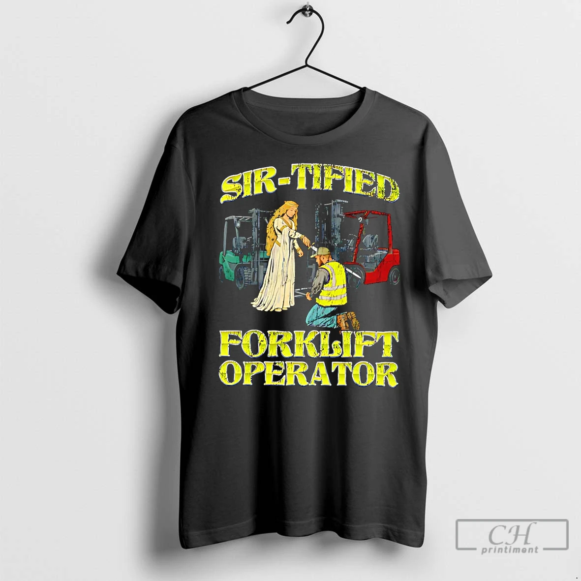 Premium Sir Tified Forklift Operator T Shirt