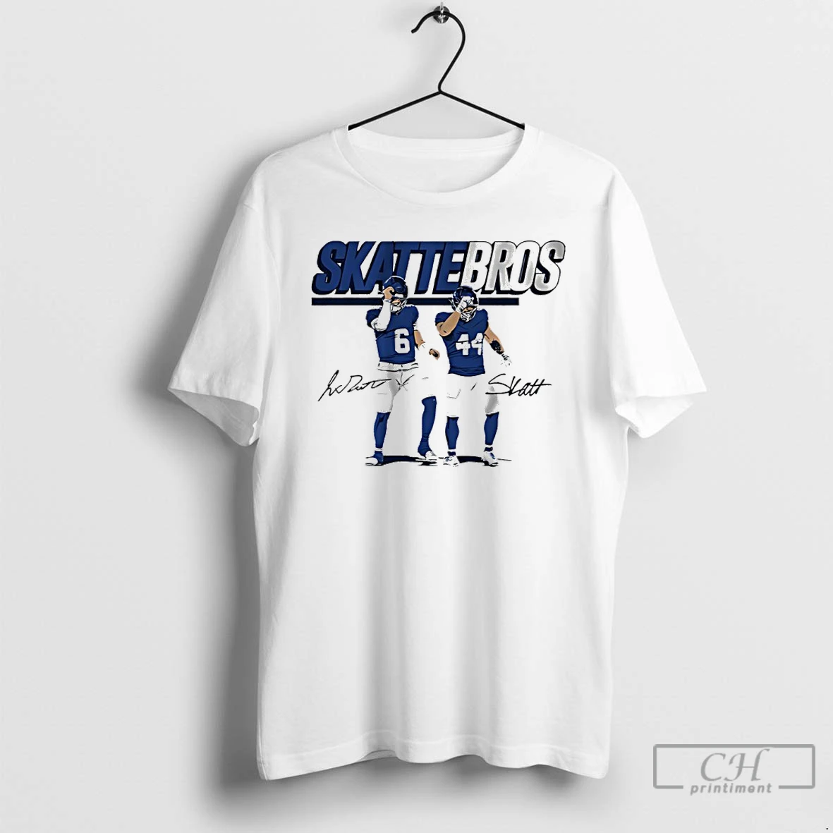 Premium Skattebros Jaxson Dart And Cam Skattebo New York Giants Signatures T Shirts Hoodie