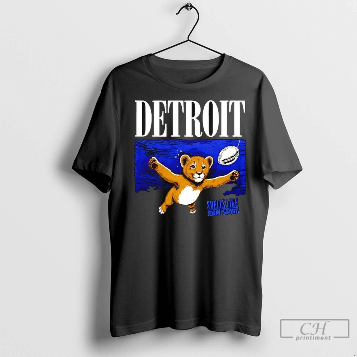 Premium Smells Like Team Spirit Detroit Lions T Shirts