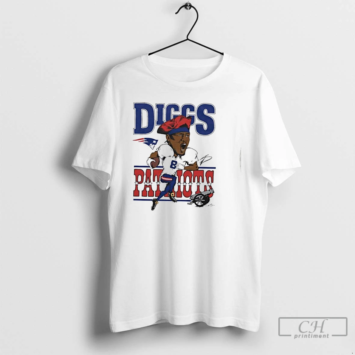 Premium Stefon Diggs New England Patriots Nfl Caricature Signature T Shirts Hoodie