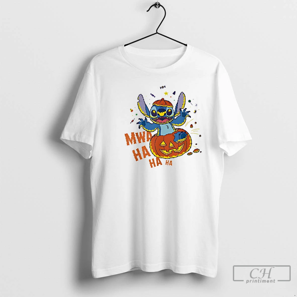 Premium Stitch Mwa Ha Ha Disney Halloween T Shirts Hoodie
