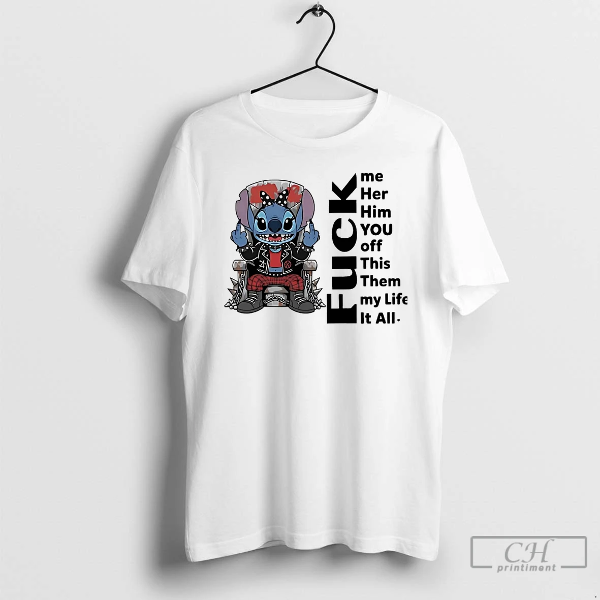 Premium Stitch Fuck Me Her Him You Off This Them My Life It All T Shirts Hoodie