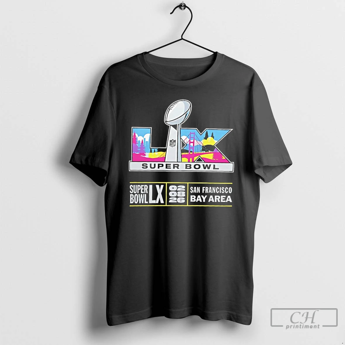 Premium Super Bowl Lx 02 08 26 San Francisco Bay Area Logo T Shirts Hoodie