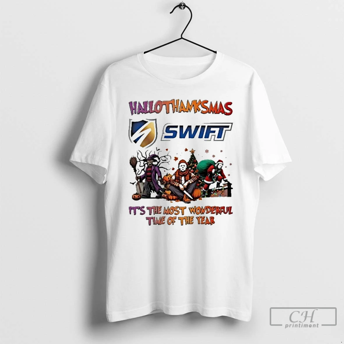 Premium Swift Transportation Horror Film Hallothanksmas Its The Most Wonderful Time Of The Year T Shirts