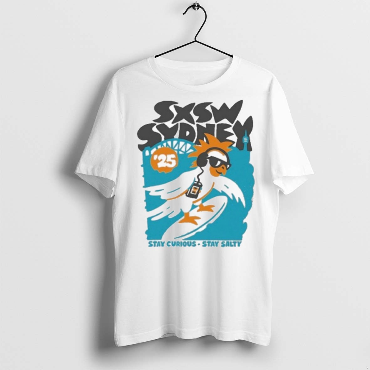 Premium Sxsw Sydney Stay Curious Stay Salty 2025 T Shirts