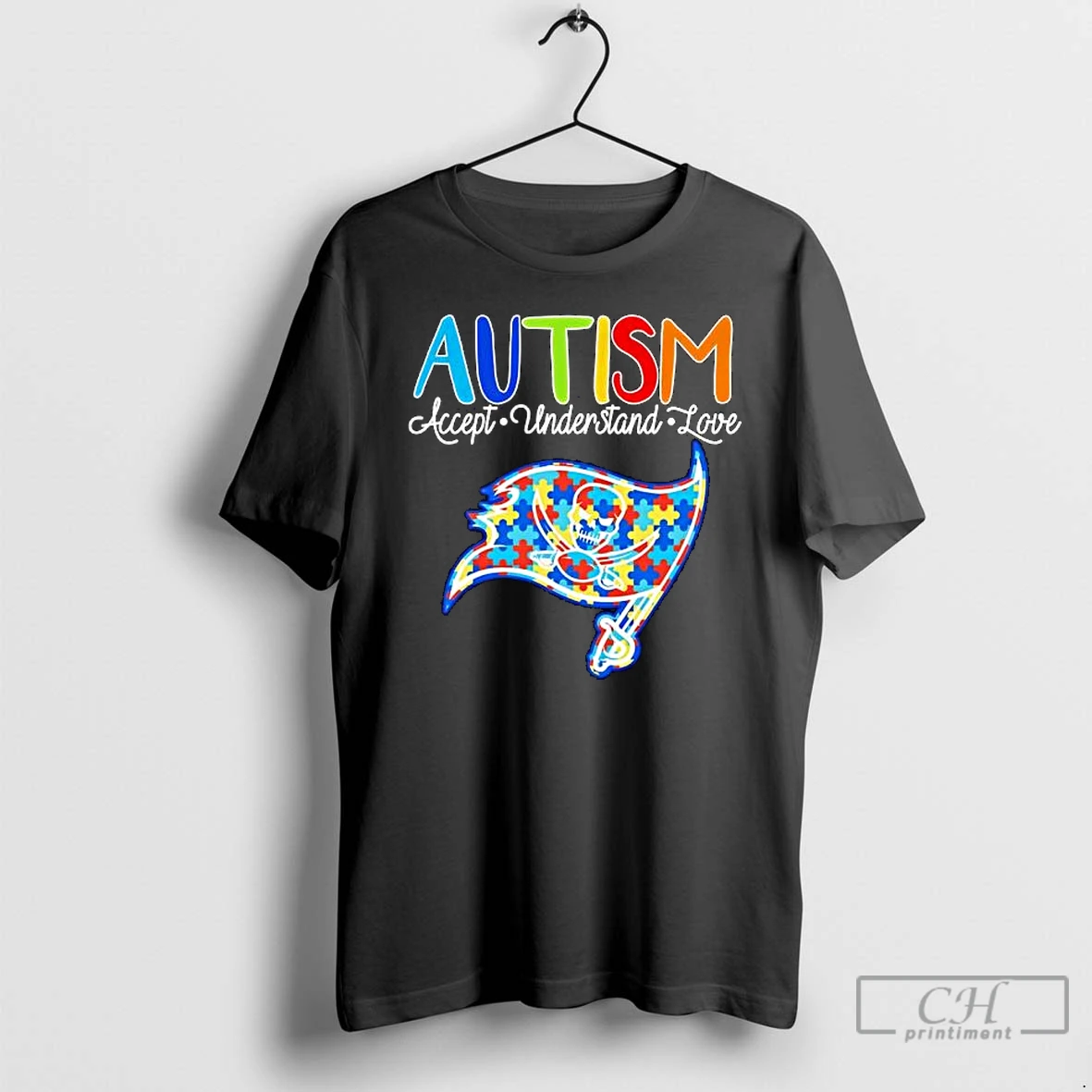 Premium Tampa Bay Buccaneers Autism Accept Understand Love T Shirts Hoodie