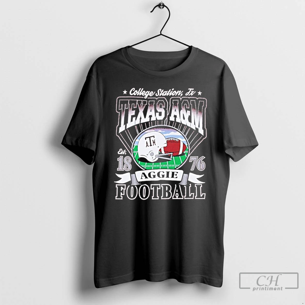Premium Texas Am Football Helmet Est 1876 T Shirts Hoodie