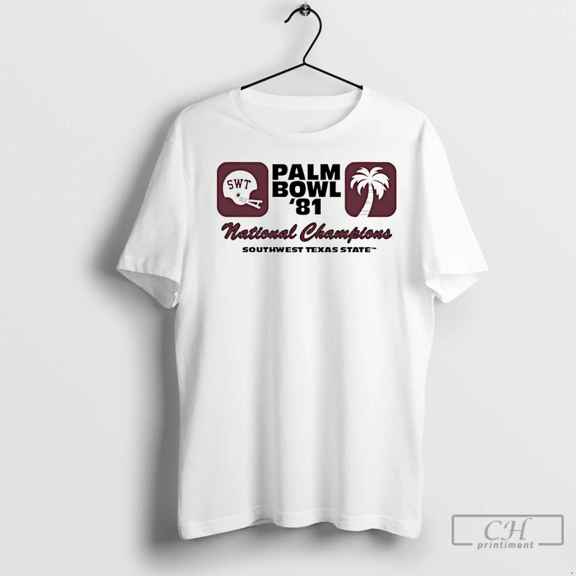 Premium Texas State Palm Bowl 1981 National Championship T Shirt