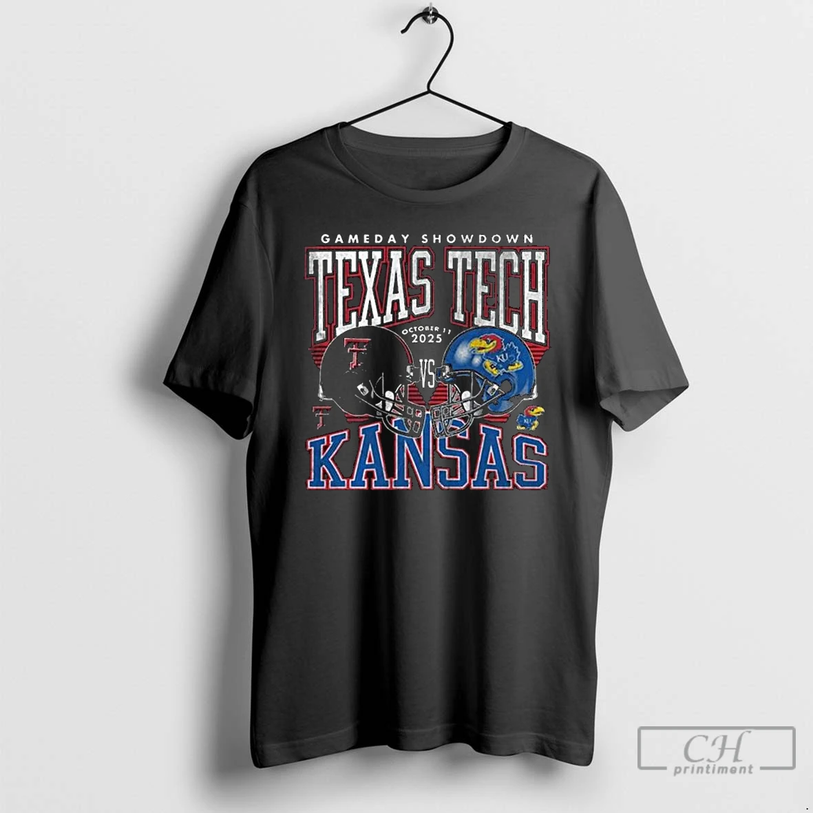 Premium Texas Tech Red Raiders Vs Kansas Jayhawks 2025 Gameday Showdown Long Sleve T Shirts Hoodie