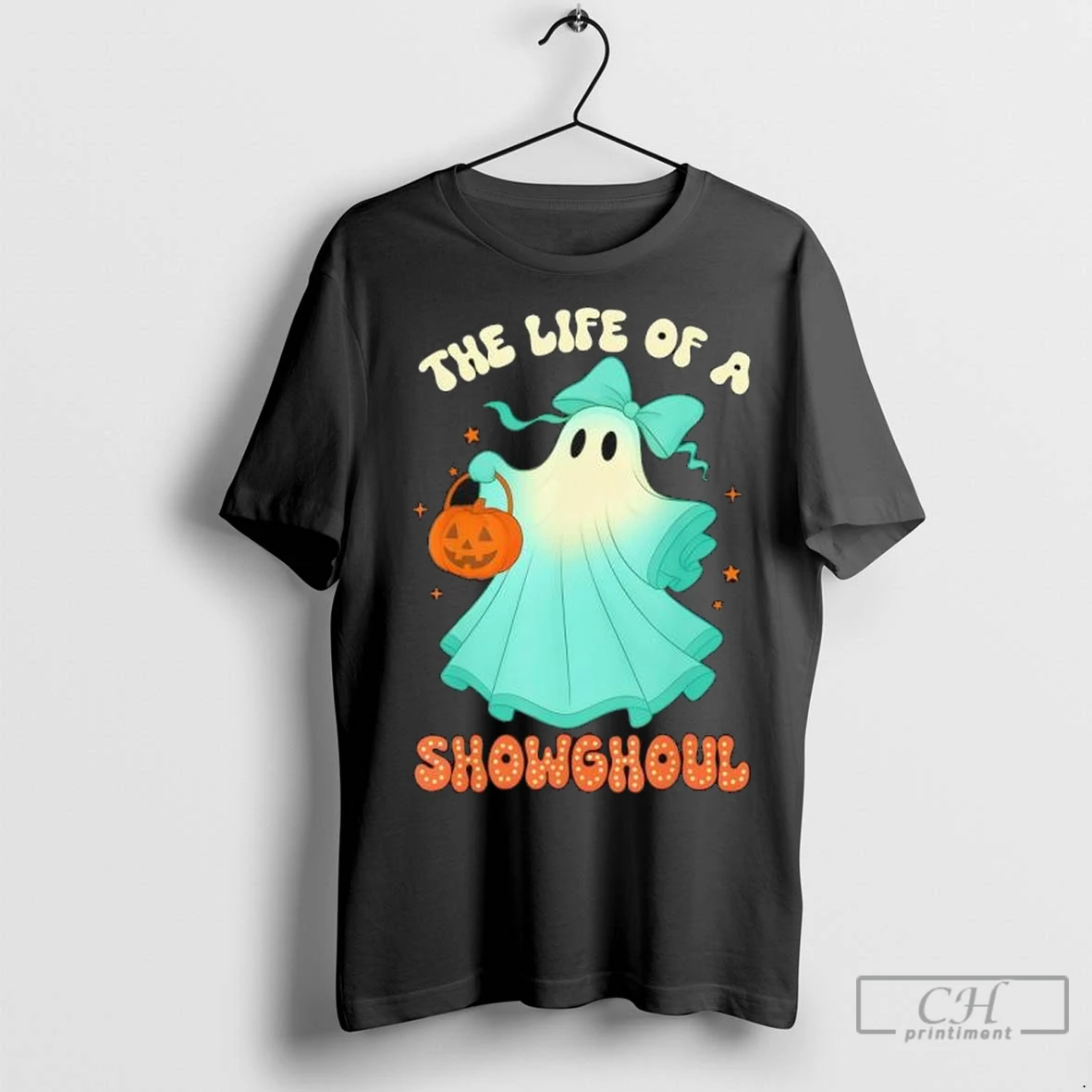 Premium The Life Of A Showghoul Retro Halloween Spooky Girls T Shirts