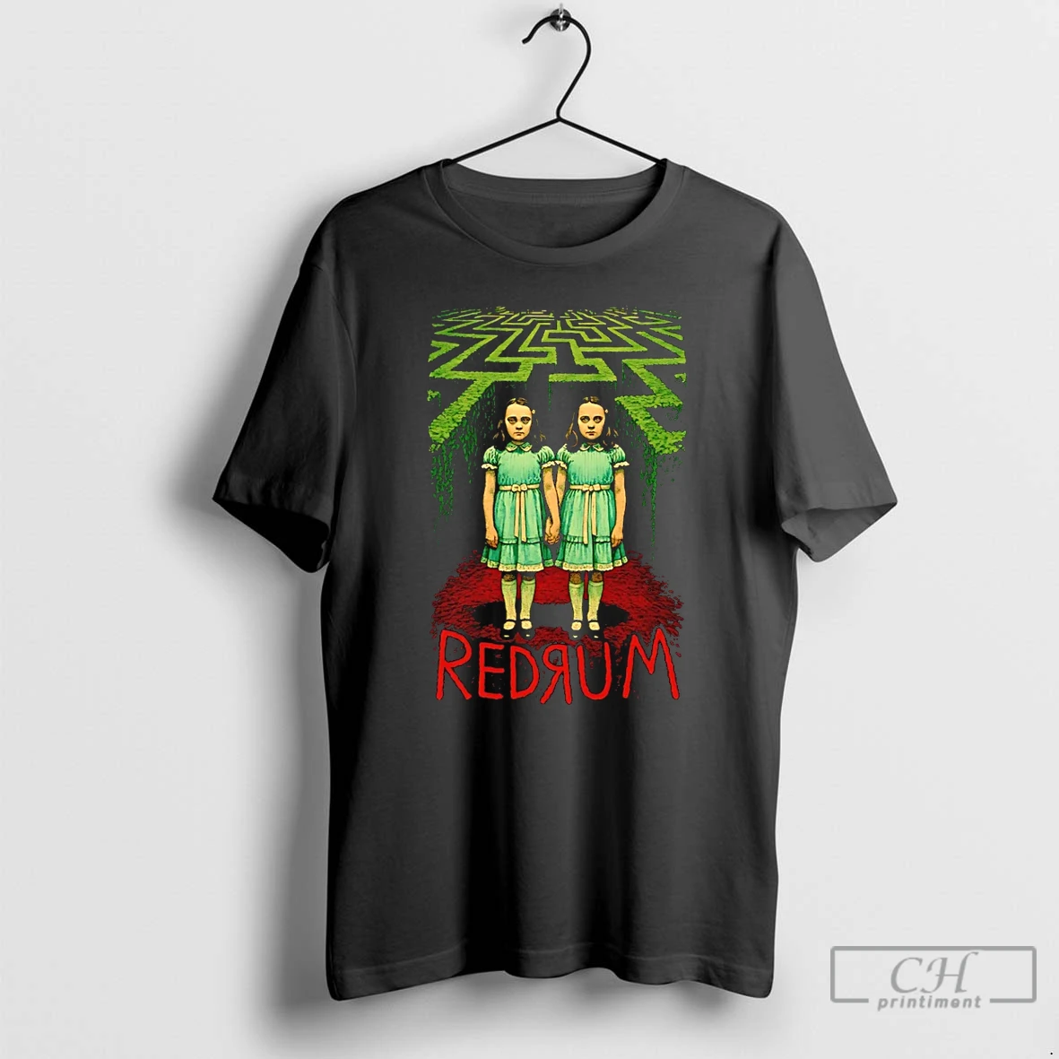Premium The Shining Twin Sisters Redrum Horror T Shirts Hoodie