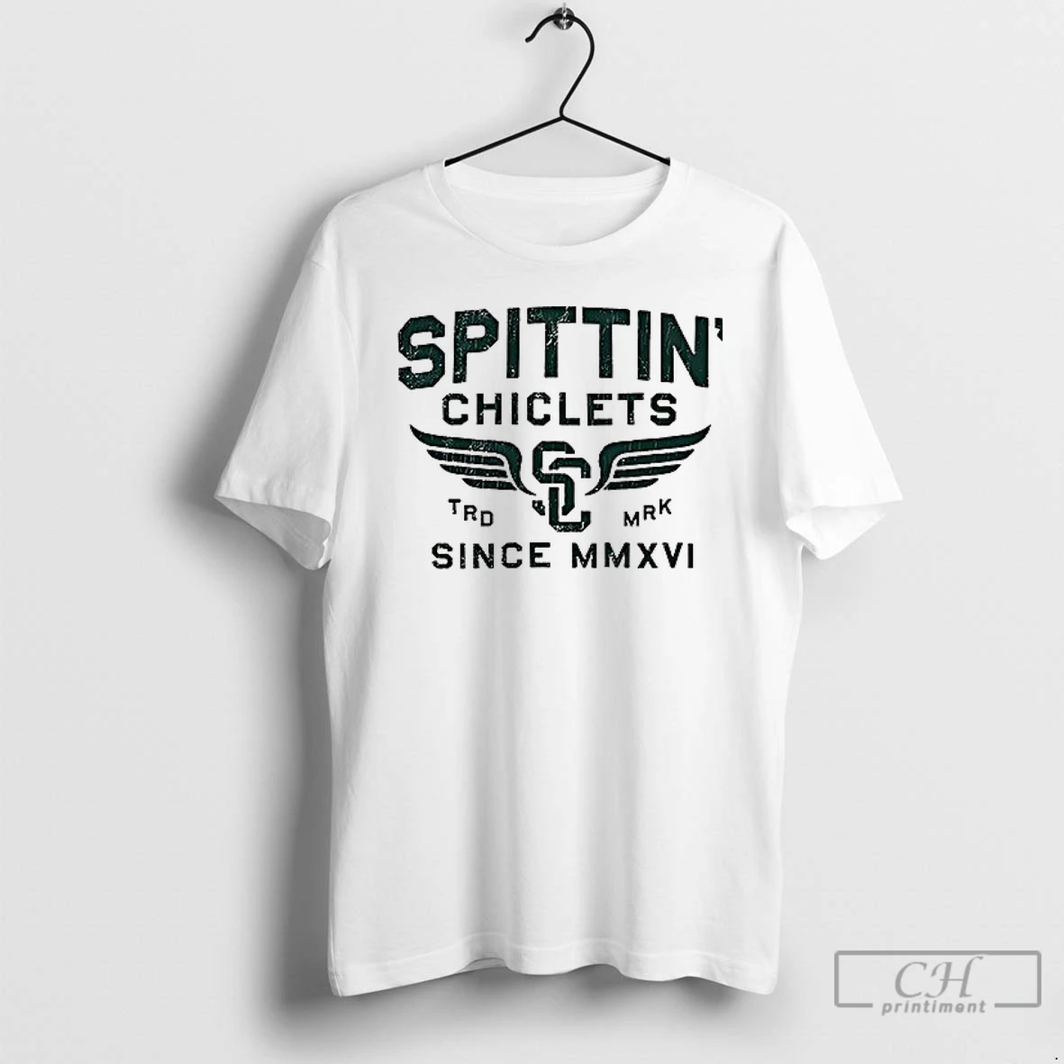 Premium The Spittin Chiclets Since 2016 Wings Logo T Shirts Hoodie