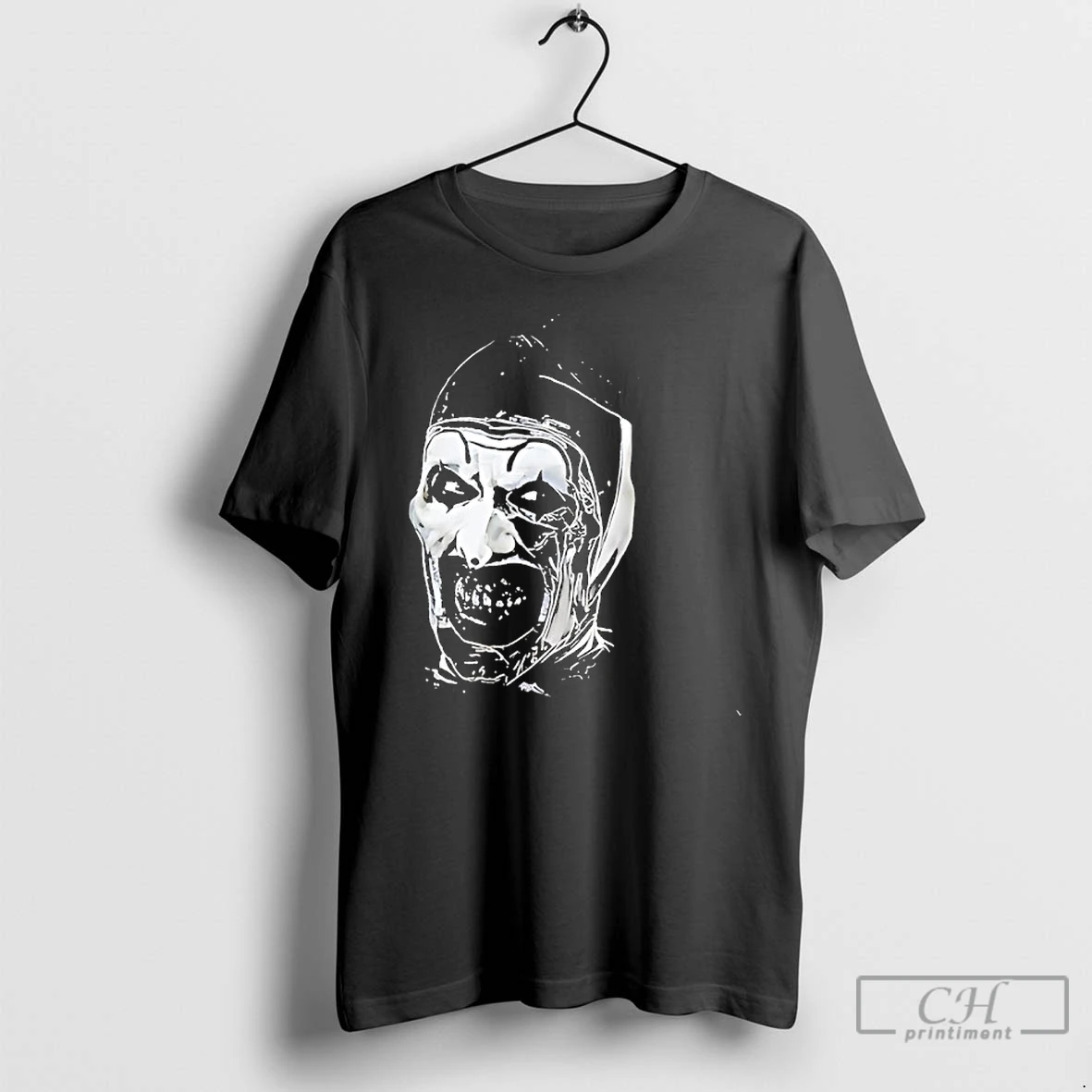 Premium The Terrifier Horror Character Big Face Halloween T Shirts Hoodie