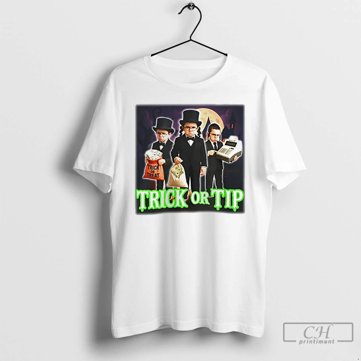 Premium Trick Or Tip Children And Money Halloween T Shirts Hoodie
