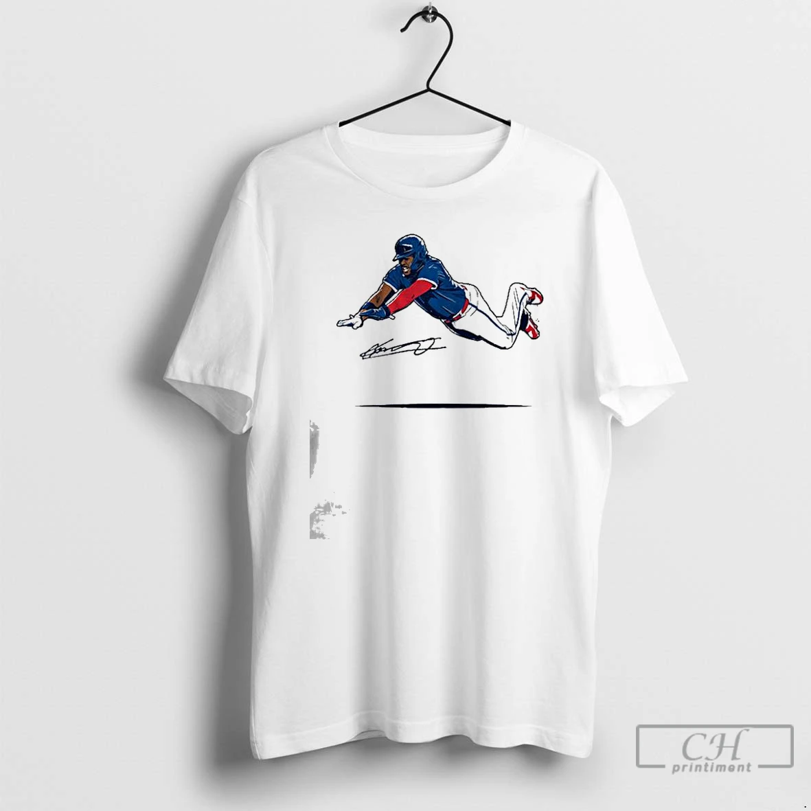 Premium Vladimir Guerrero Jr Super Vlad Flying Slide Signature T Shirts Hoodie