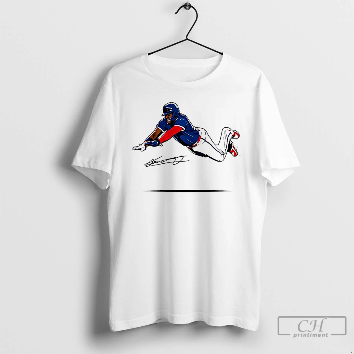 Premium Vladimir Guerrero Jr Toronto Blue Jays Super Vlad Flying Slide Signature T Shirts Hoodie