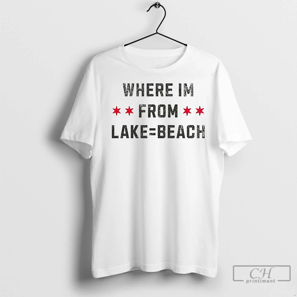 Premium Where Im From Lake Equals Beach T Shirt