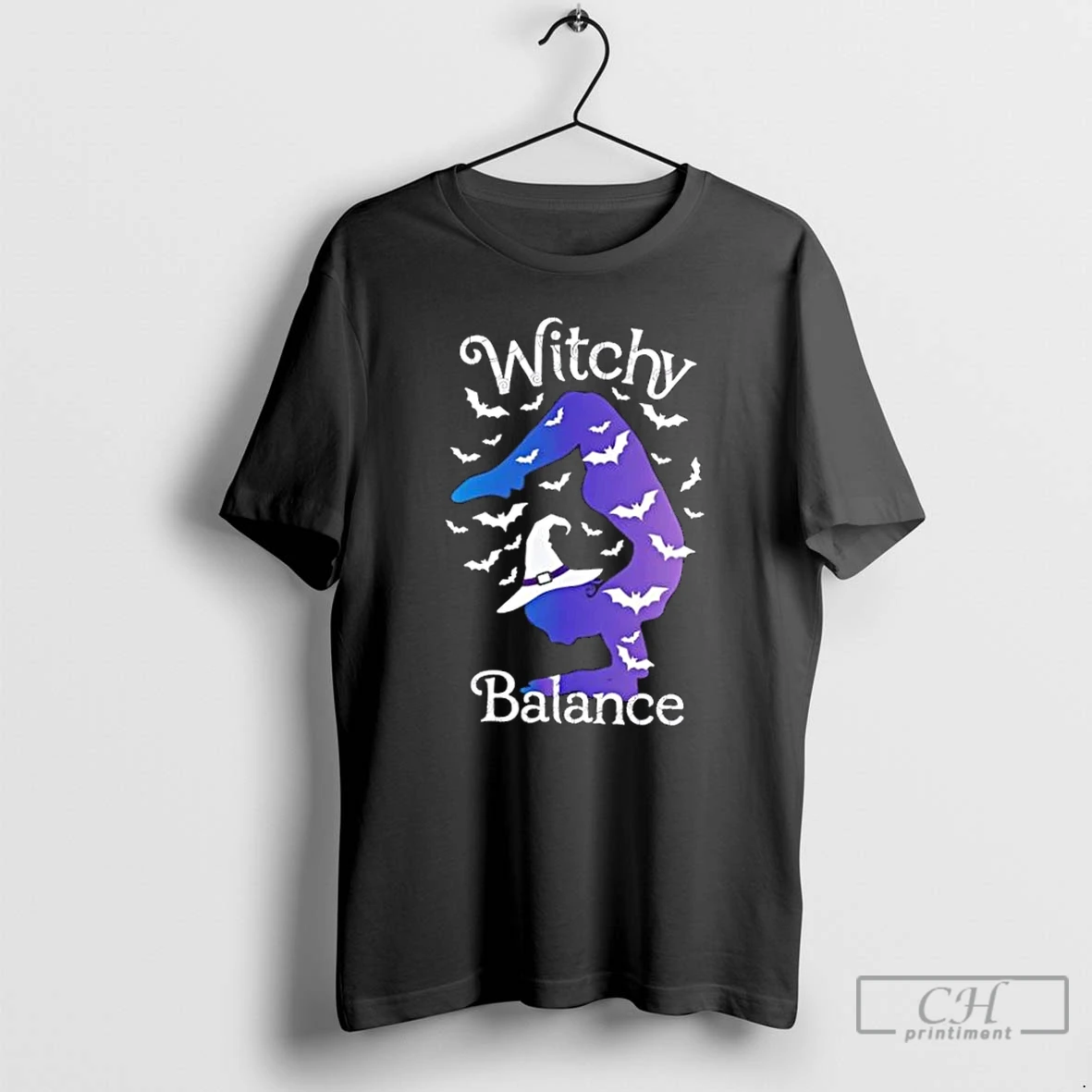Premium Witchy Balance Bats Halloween T Shirts Hoodie