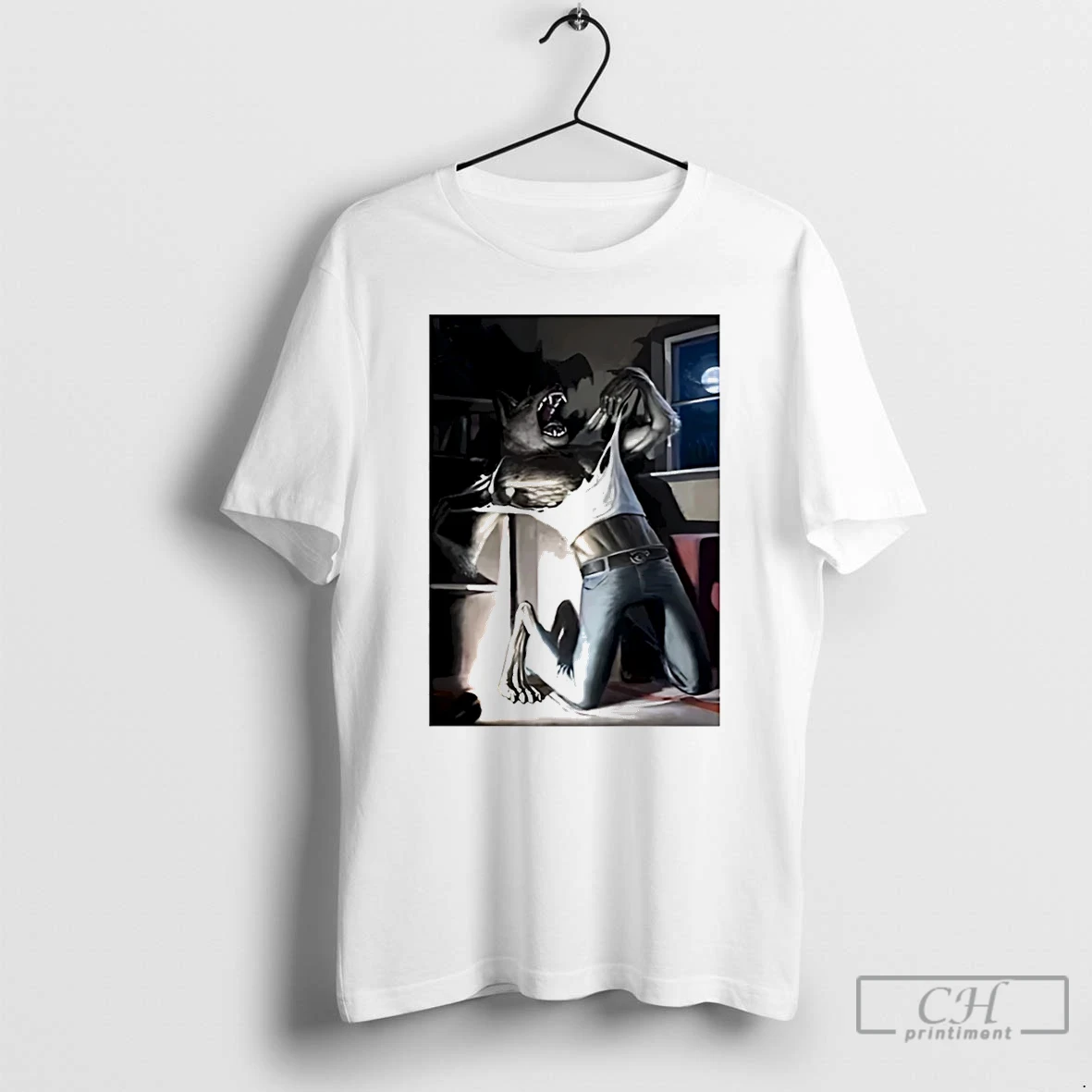 Premium Wolf Ripping Tearing T Shirts Hoodie