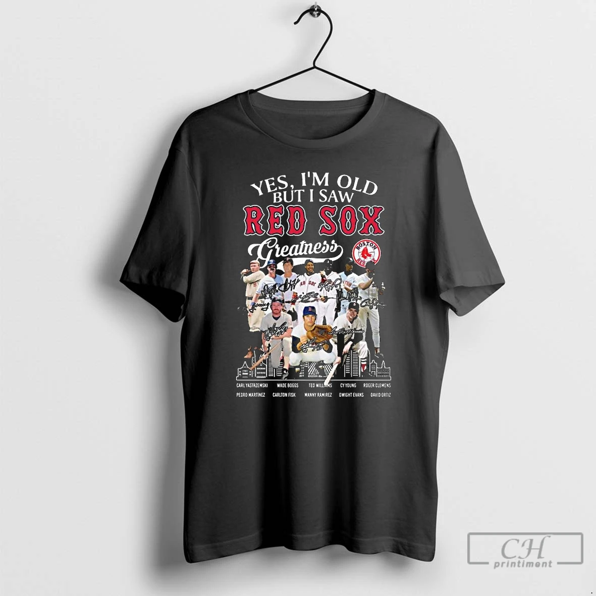 Premium Yes Im Old But I Saw Boston Red Sox Greatness 2025 Postseason Skyline Signatures Long Sleve T Shirts Hoodie