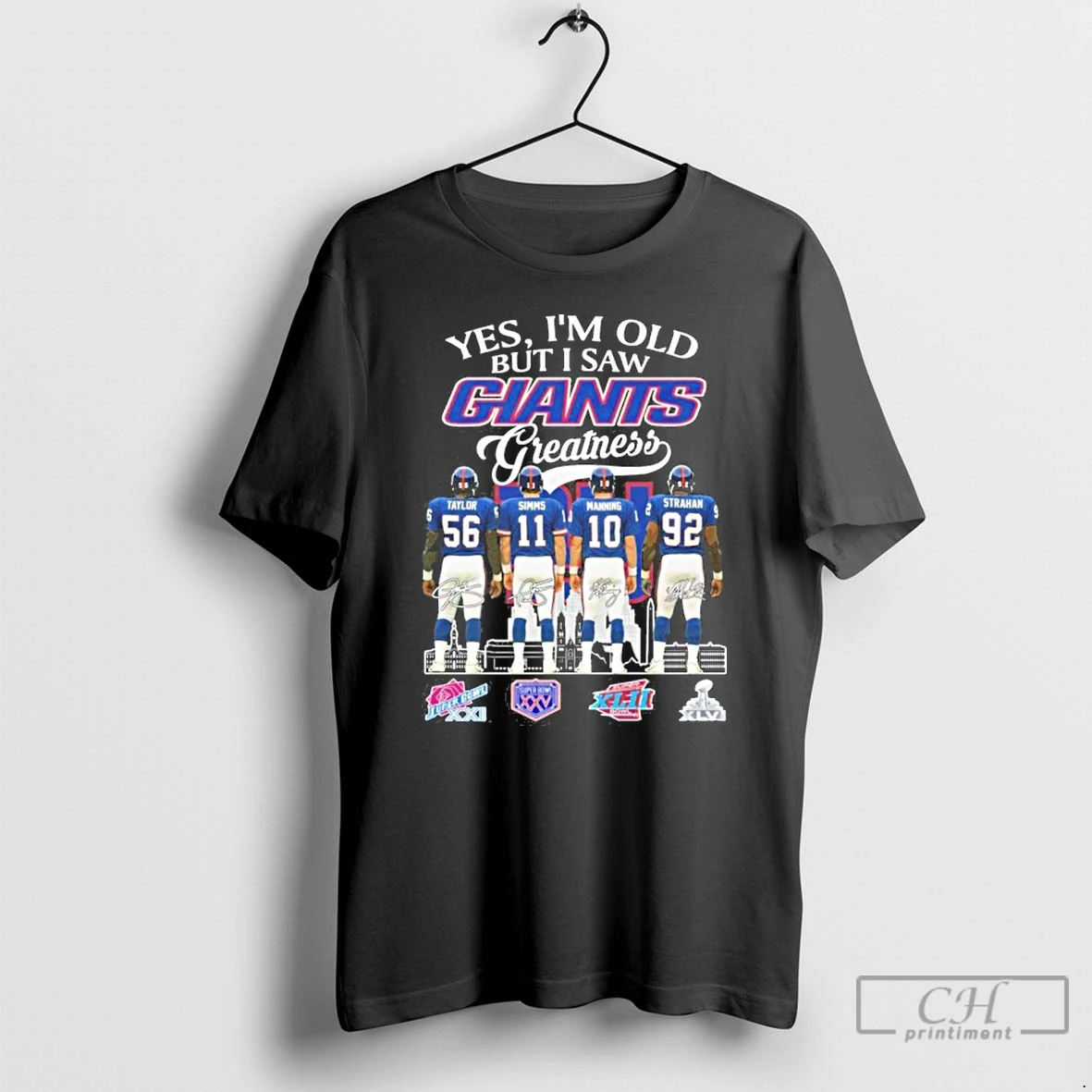 Premium Yes Im Old But I Saw Giants Greatness Player Signature City T Shirts Hoodie