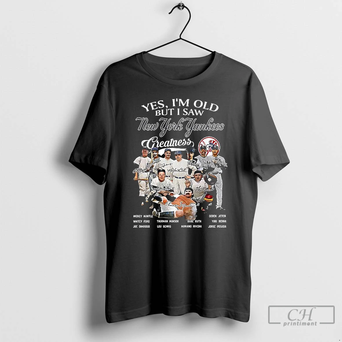 Premium Yes Im Old But I Saw New York Yankees Greatness Legend Signature T Shirts