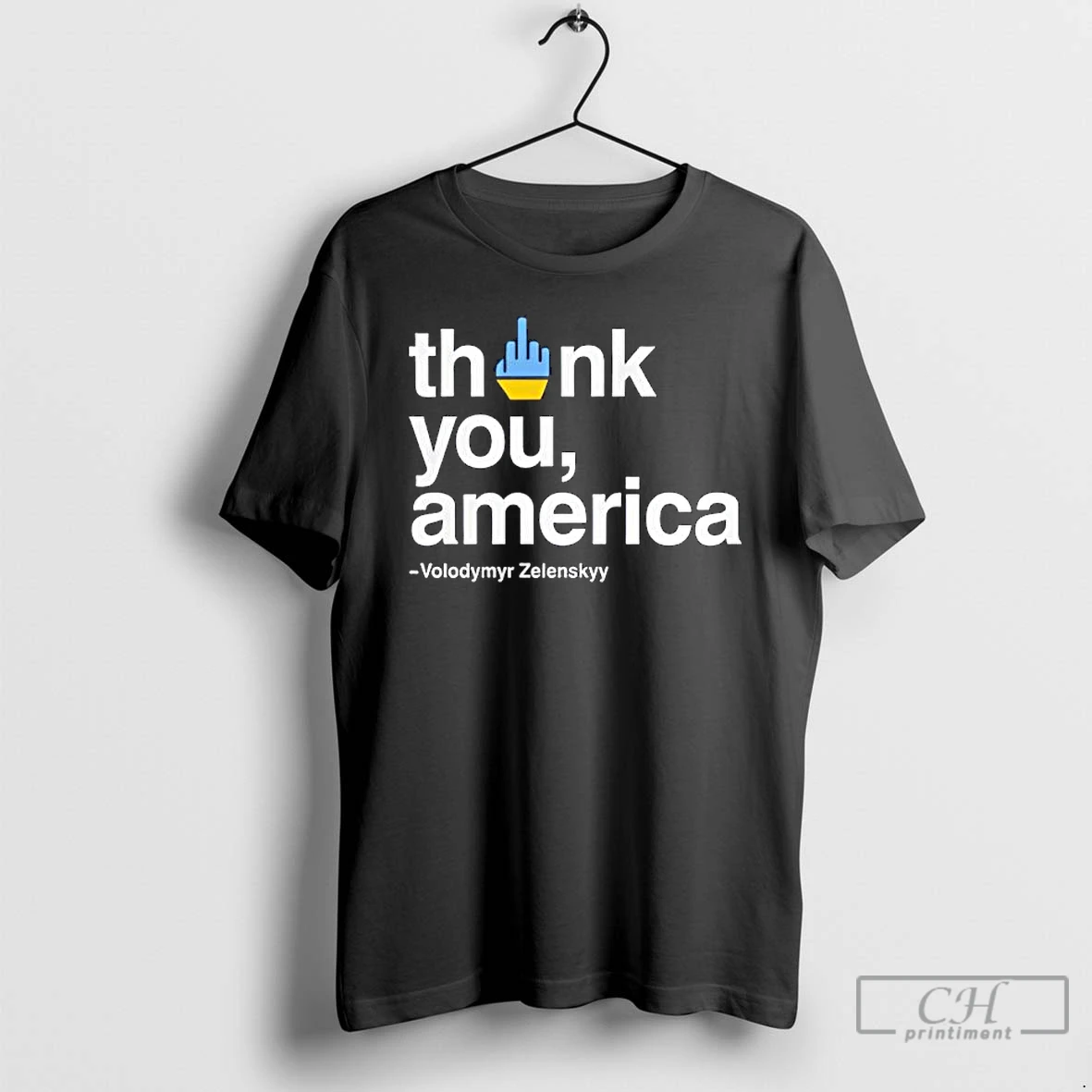 Premium Zelensky Fuck Thank You America Fuck Trump T Shirts Hoodie