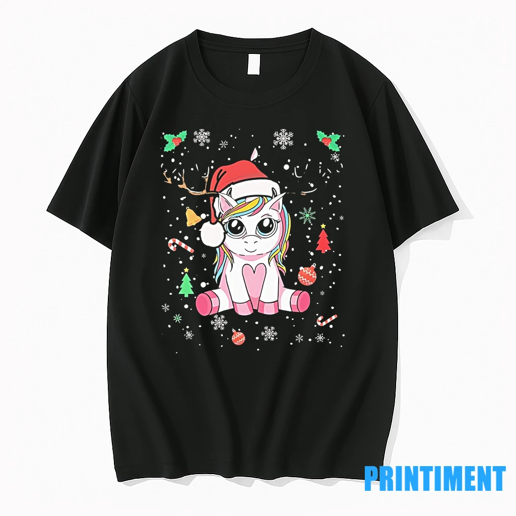 Reindeer Horn Unicorn Santa Hat Christmas Tshirts Sweater Hoodie