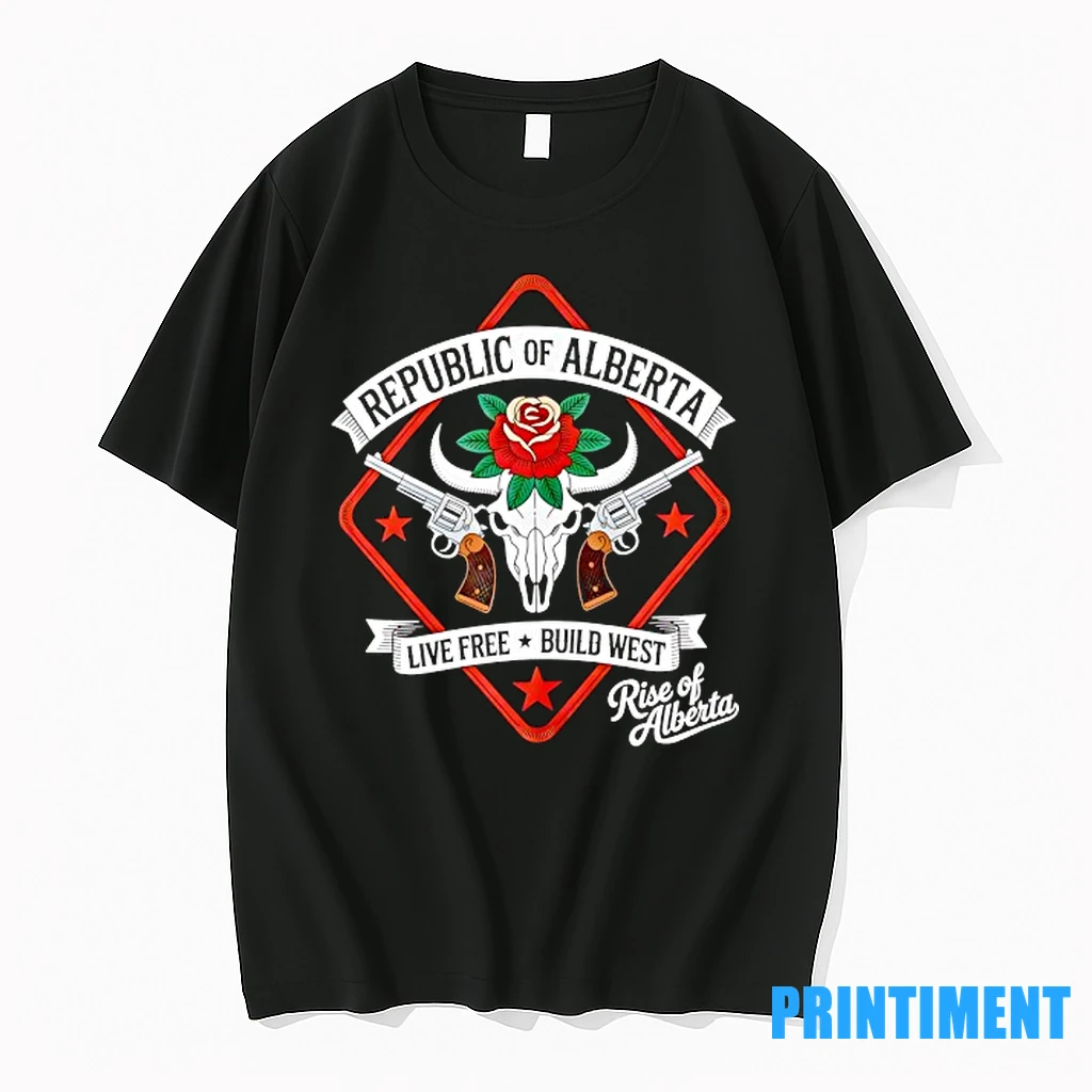 Republic Of Alberta Live Free Build West Rise Of Alberta Tshirts Sweater Hoodie