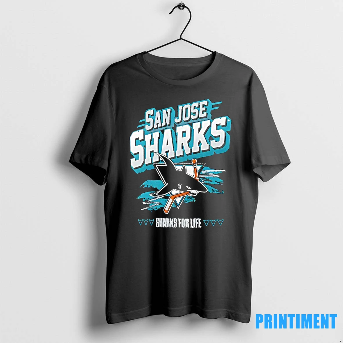 San Jose Sharks Sharks For Life Logo Tshirts Sweater Hoodie