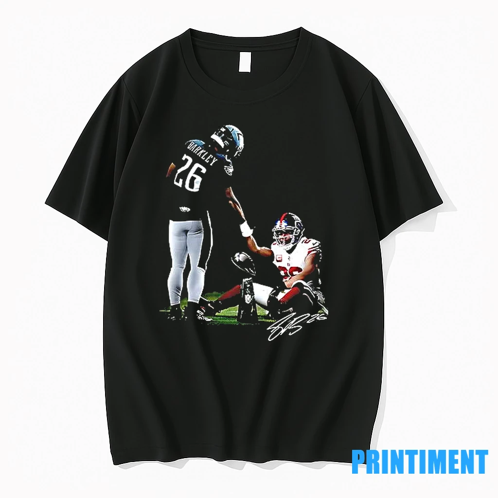 Saquon Barkley Past And Present Eagles Giants Tshirts Sweater Hoodie