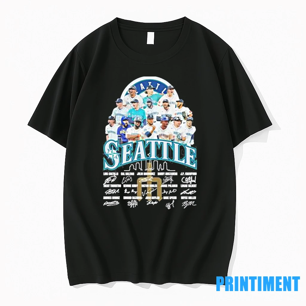 Seattle Mariners Alcs Team Signatures Tshirts Sweater Hoodie