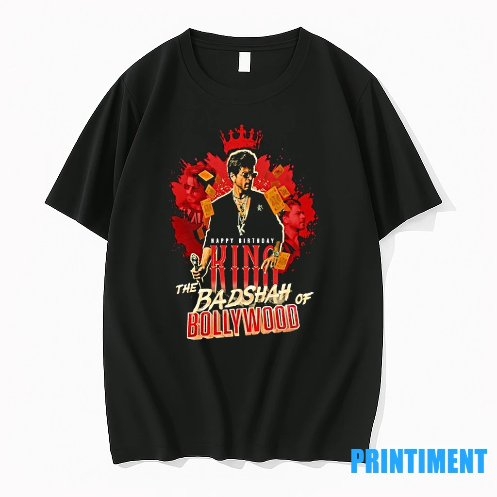 Shah Rukh Khan Happy Birthday King The Badshah Of Bollywood Tshirts Sweater Hoodie