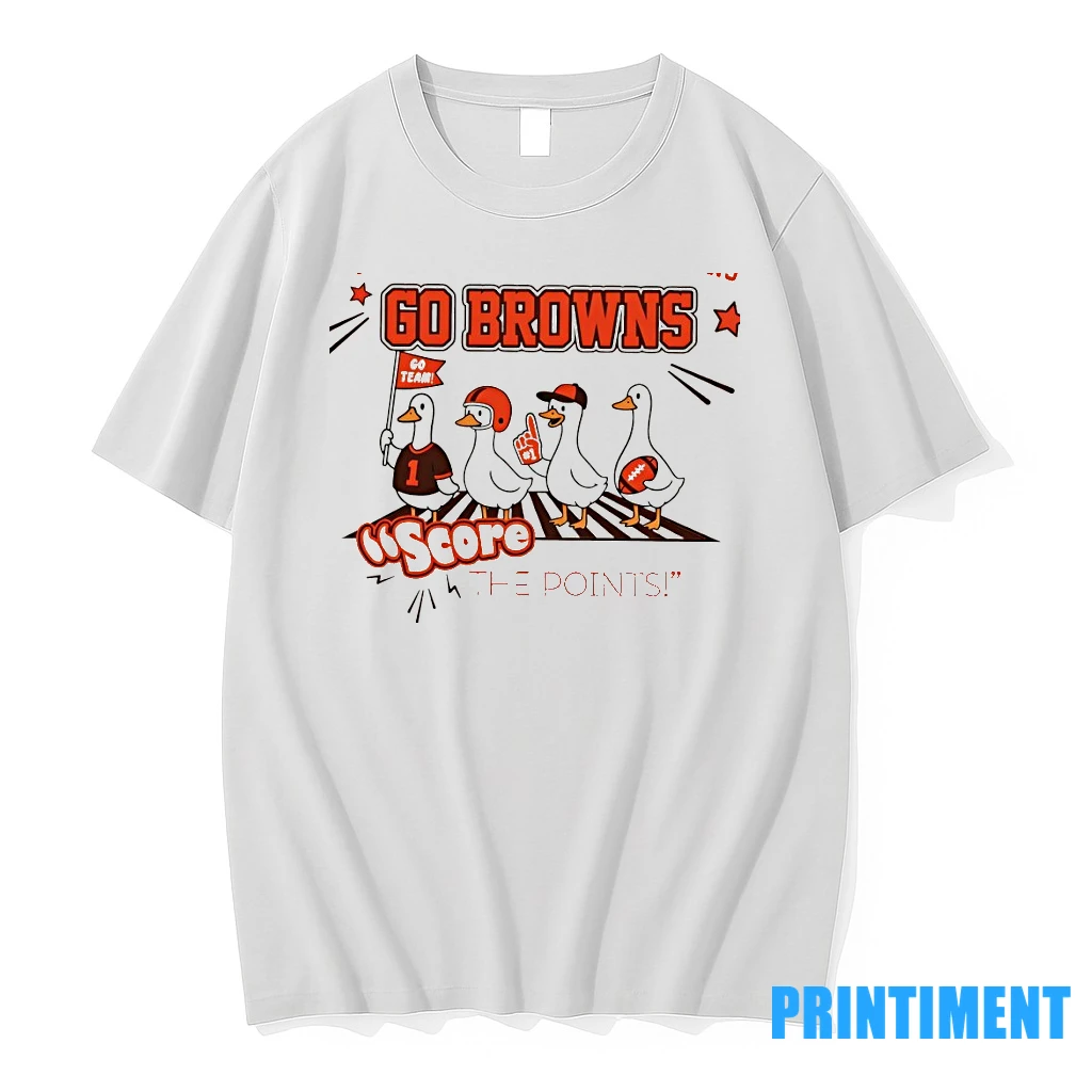 Silly Goose Yay Go Browns Score The Points Cleveland Browns Nfl Football 2025 Tshirts Sweater Hoodie