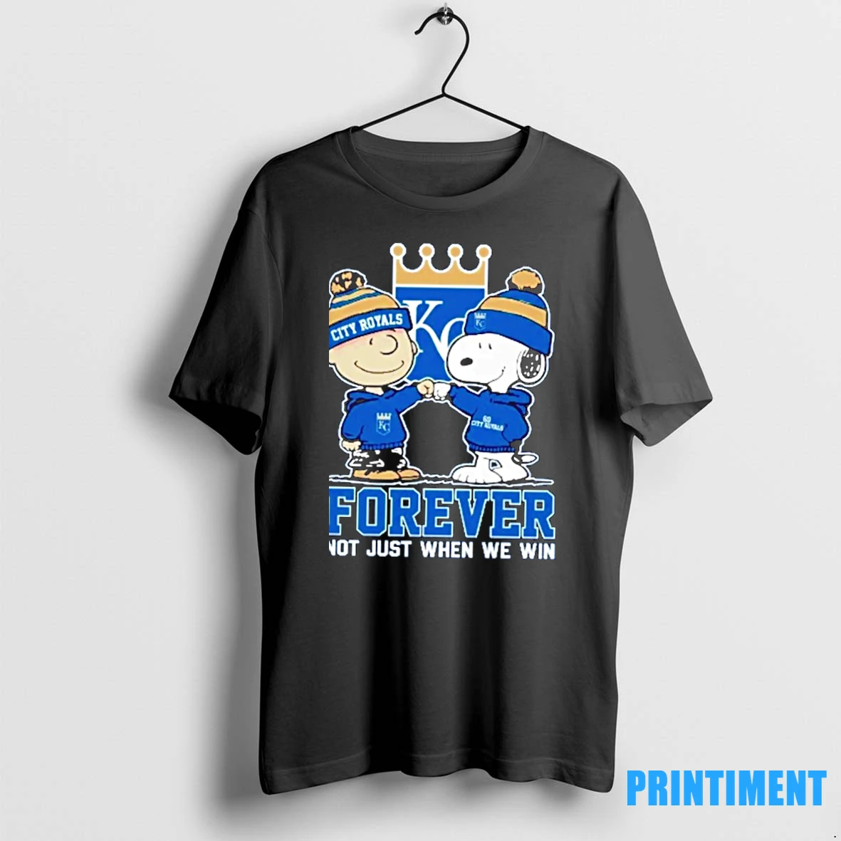 Snoopy And Charlie Brown X Mlb Kansas City Royals Forever Not Just When We Win Tshirts Sweater Hoodie