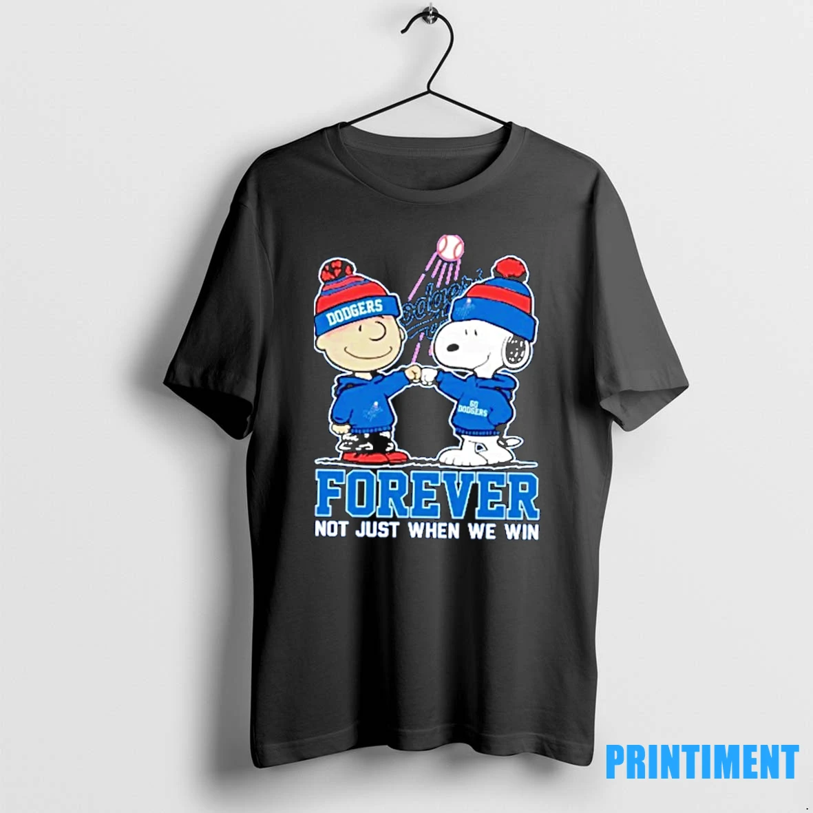 Snoopy And Charlie Brown X Mlb Los Angeles Dodgers Forever Not Just When We Win Tshirts Sweater Hoodie