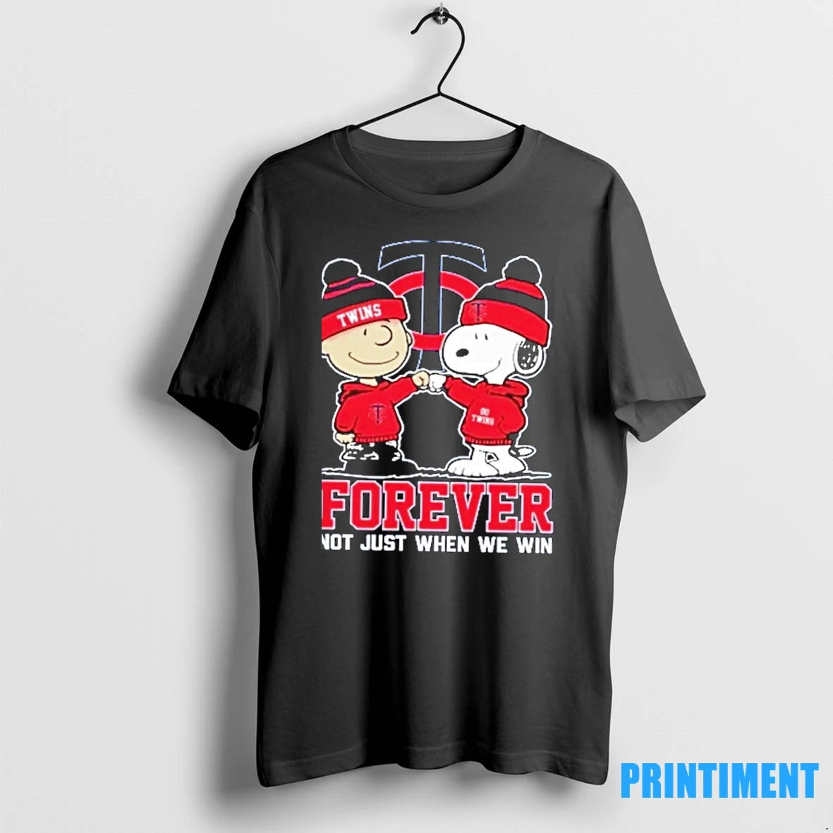 Snoopy And Charlie Brown X Mlb Minnesota Twins Forever Not Just When We Win Tshirts Sweater Hoodie