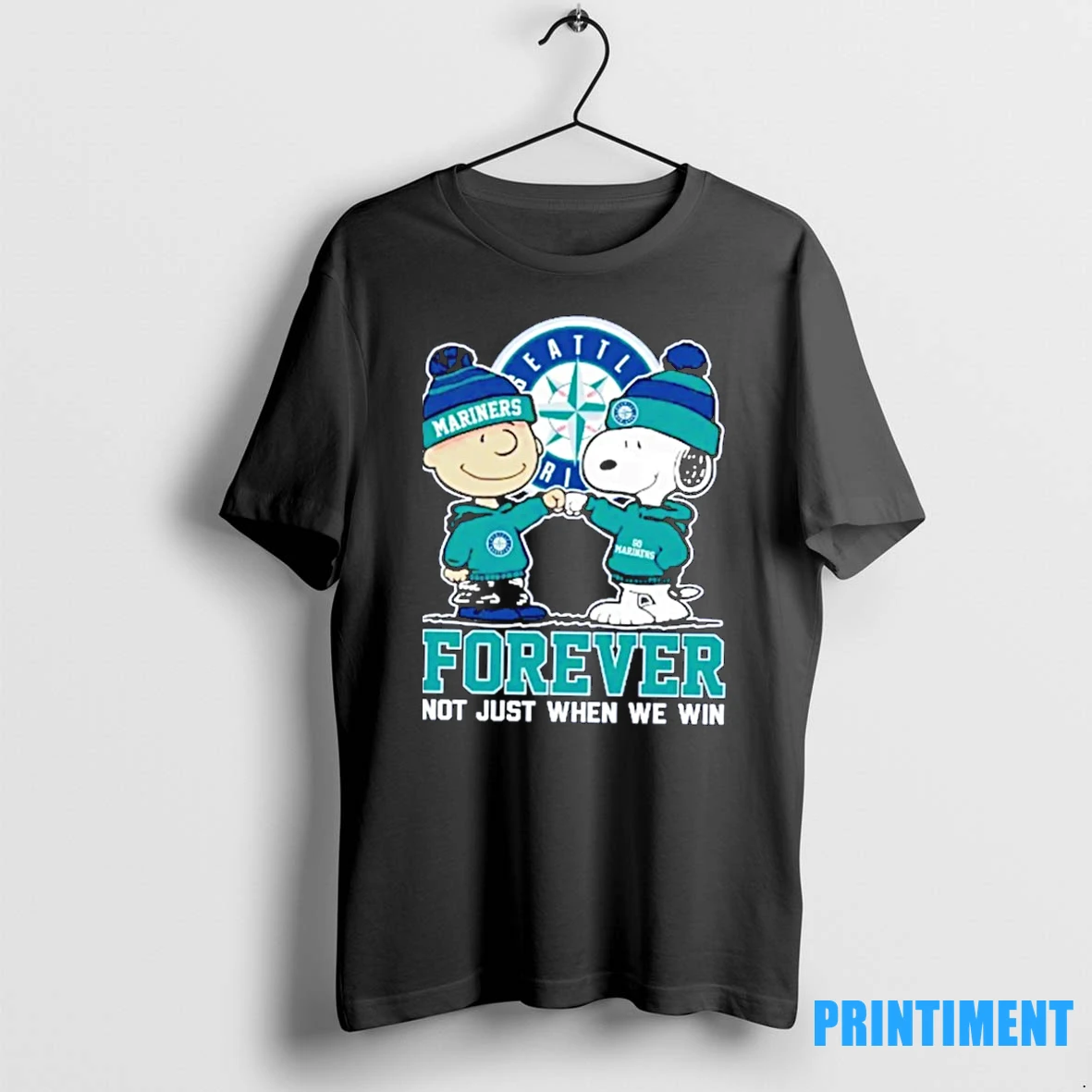 Snoopy And Charlie Brown X Mlb Seattle Mariners Forever Not Just When We Win Tshirts Sweater Hoodie