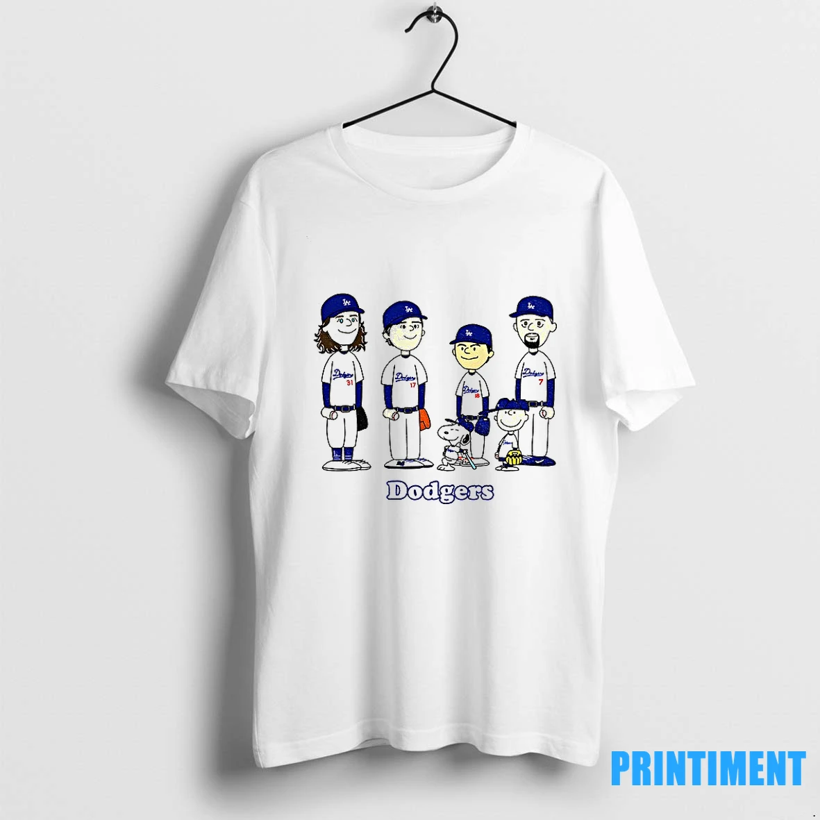 Snoopy And Peanuts Yamamoto Ohtani Kike Julio Los Angeles Dodgers Mlb Baseball 2025 Tshirts Sweater Hoodie