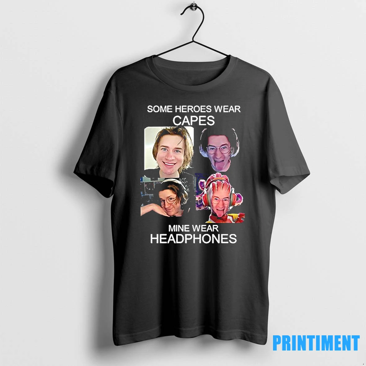 Some Heroes Wear Capes Mine Wear Headphones Tshirts Sweater Hoodie