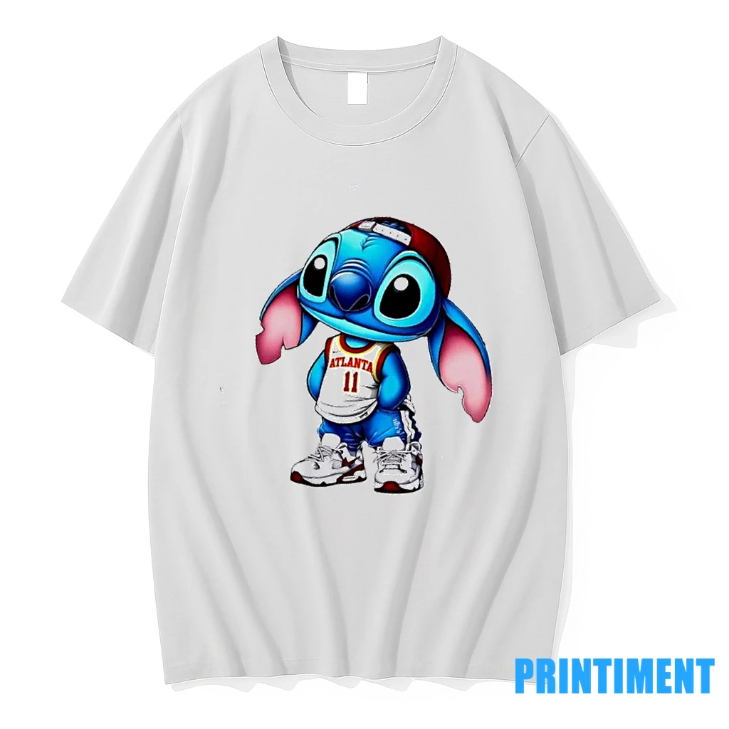 Stitch Wearing Atlanta Hawks Hip Hop Style Tshirts Sweater Hoodie