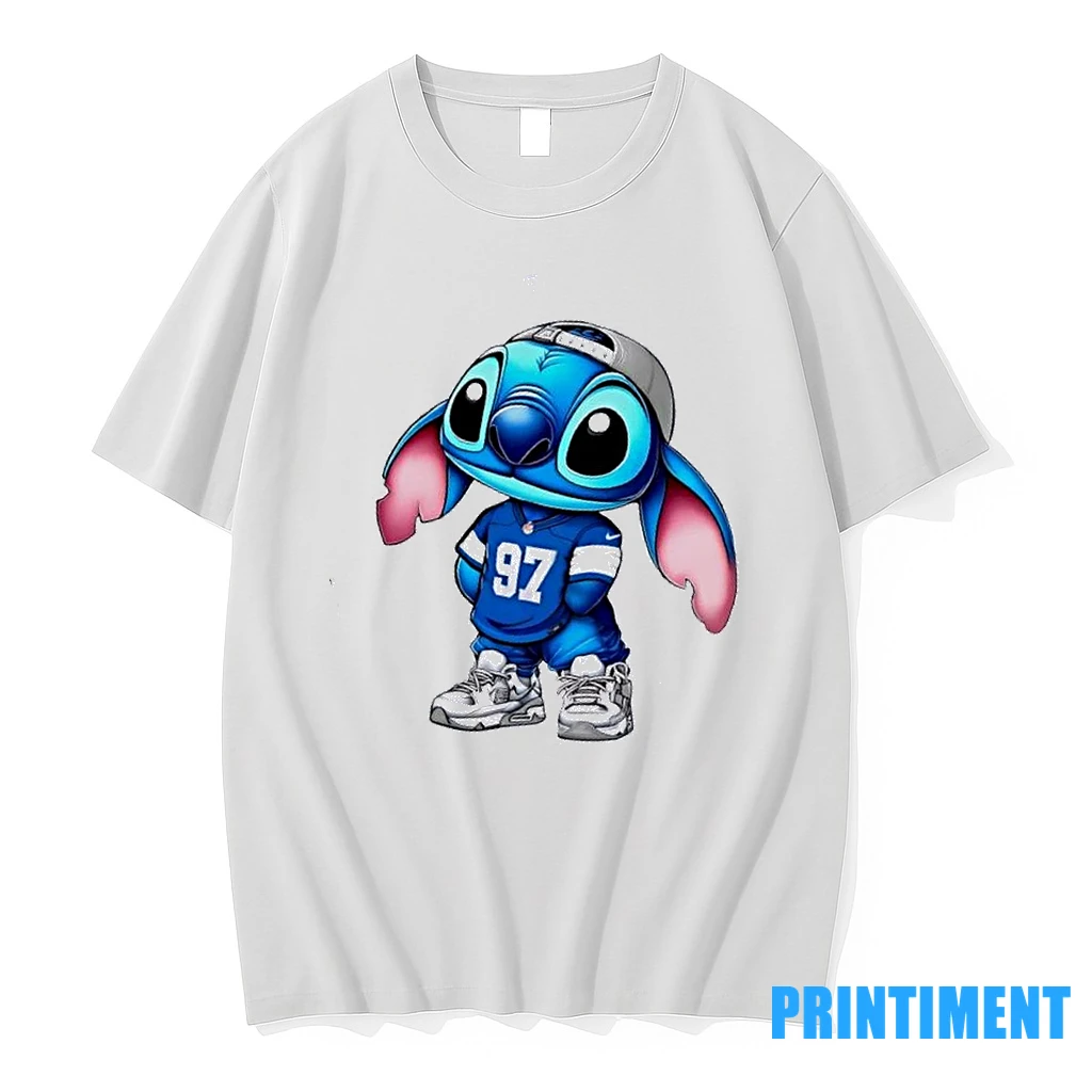 Stitch Wearing Detroit Lions Hip Hop Style Tshirts Sweater Hoodie