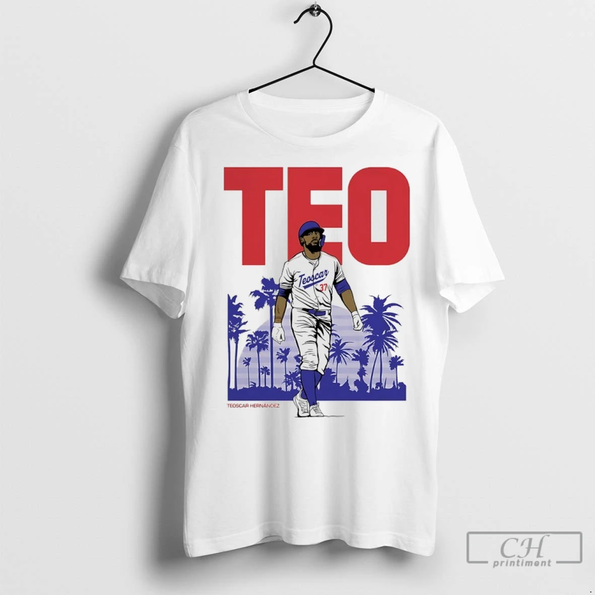 Teo Teoscar Hernandez Los Angeles Dodgers October Baseball T Shirts