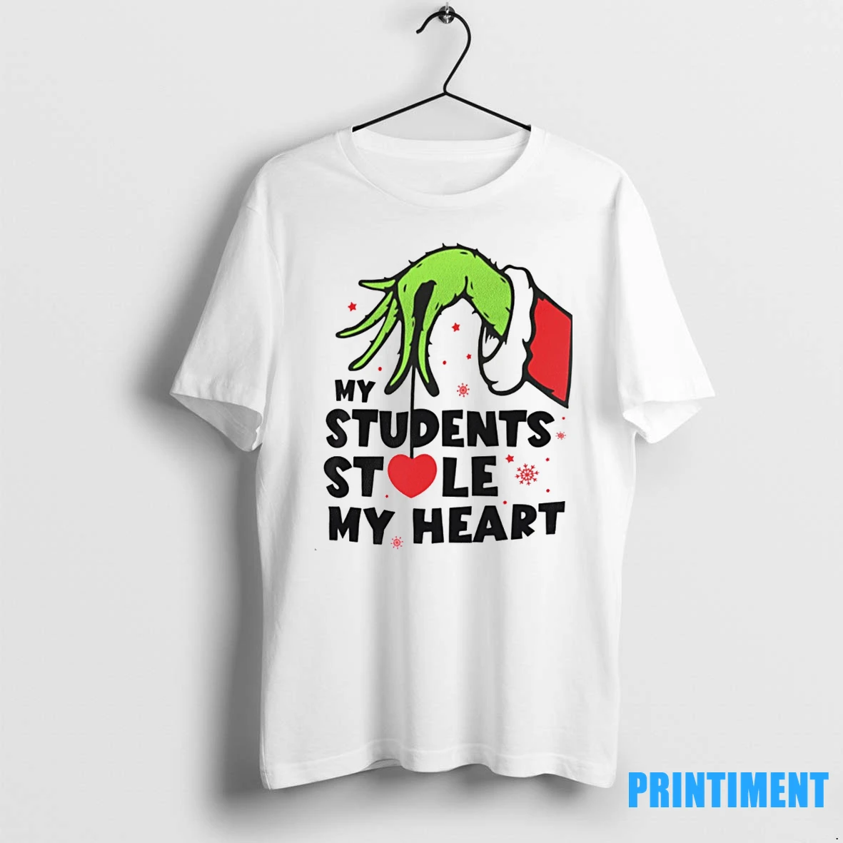 The Grinch Hand My Students Stole My Heart Christmas Tshirts Sweater Hoodie