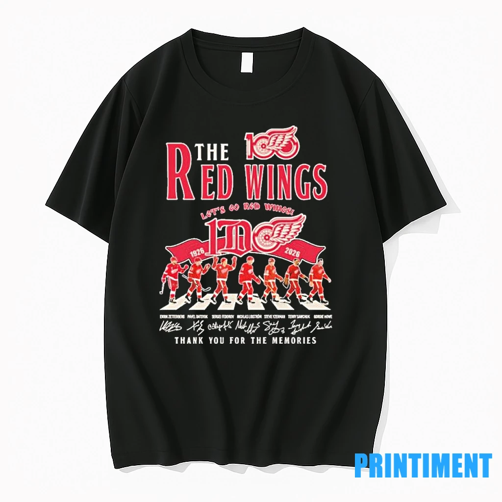 The Red Wings Hockey Abbey Road 100th Anniversary 1926 2026 Lets Go Red Wings Tshirts Sweater Hoodie