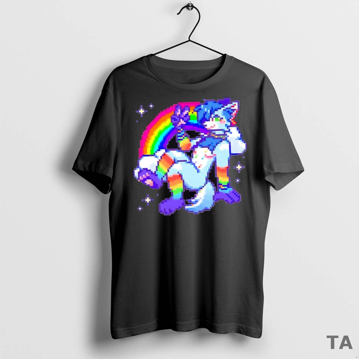 Top A Piece Of Pixel Art Pride T Shirt Sweater