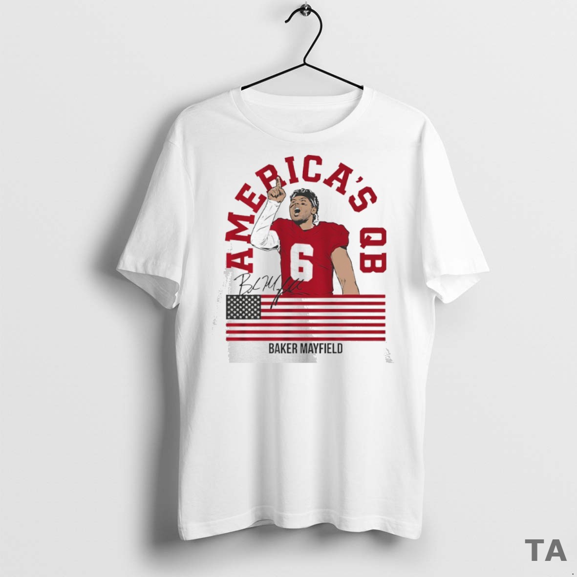 Top Americas Qb Baker Mayfield Tampa Bay Buccaneers Signature T Shirt Sweater