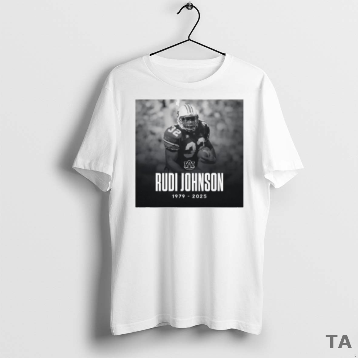 Top Auburn Football Mourn The Loss Of 2000 Sec Player Of The Year Rudi Johnson 1979 2025 T Shirt Sweater